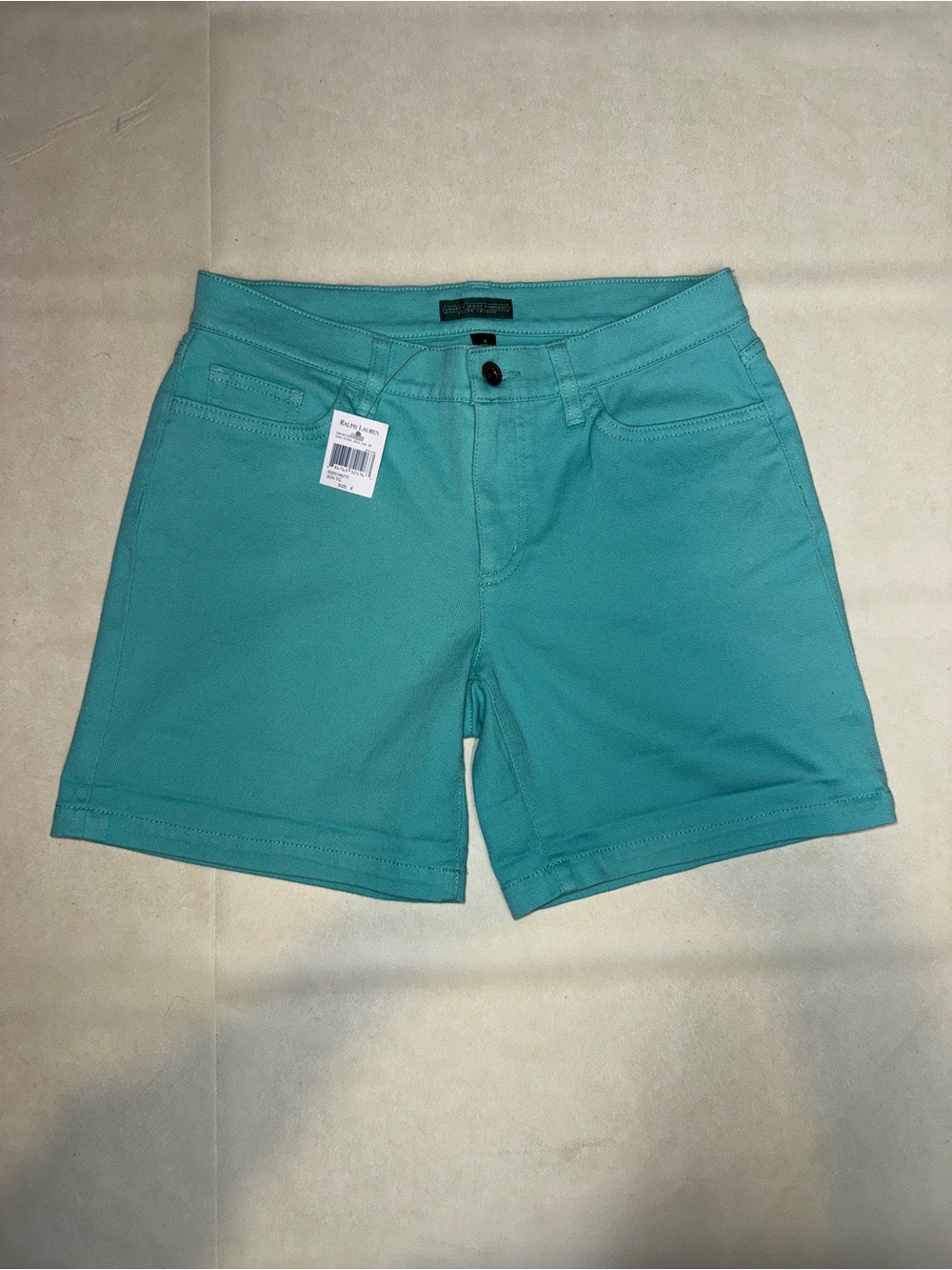 Ralph Lauren Teal Stretch Bermuda Shorts